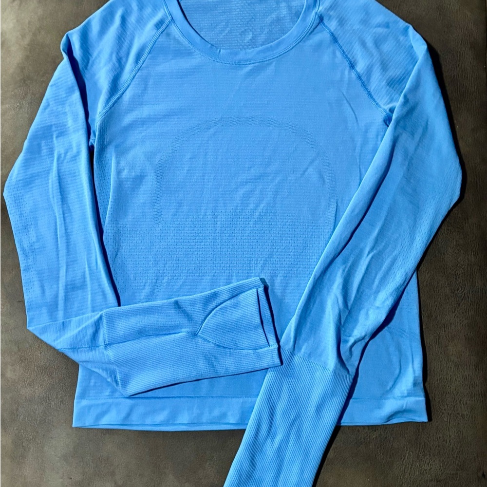 Lululemon Swiftly Blue Long Sleeve Top 6
